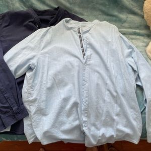 Two (2) Cotton front buttons shirt (XXXL/ Man)
